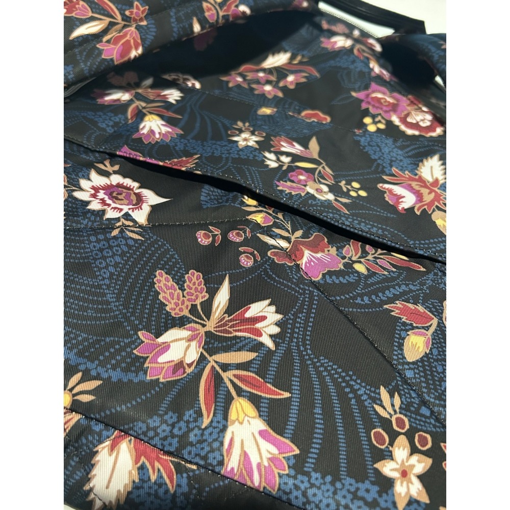 Vera Bradley XL Campus Backpack Women Black Felicity Floral Excellent Quilted - Picture 10 of 16